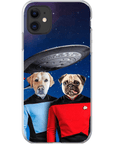 Funda personalizada para teléfono con 2 mascotas 'Doggo-Trek'