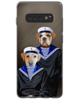 Funda personalizada para teléfono con 2 mascotas 'The Sailors'