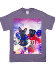 Camiseta personalizada para 2 mascotas 'Buffalo Doggos' 