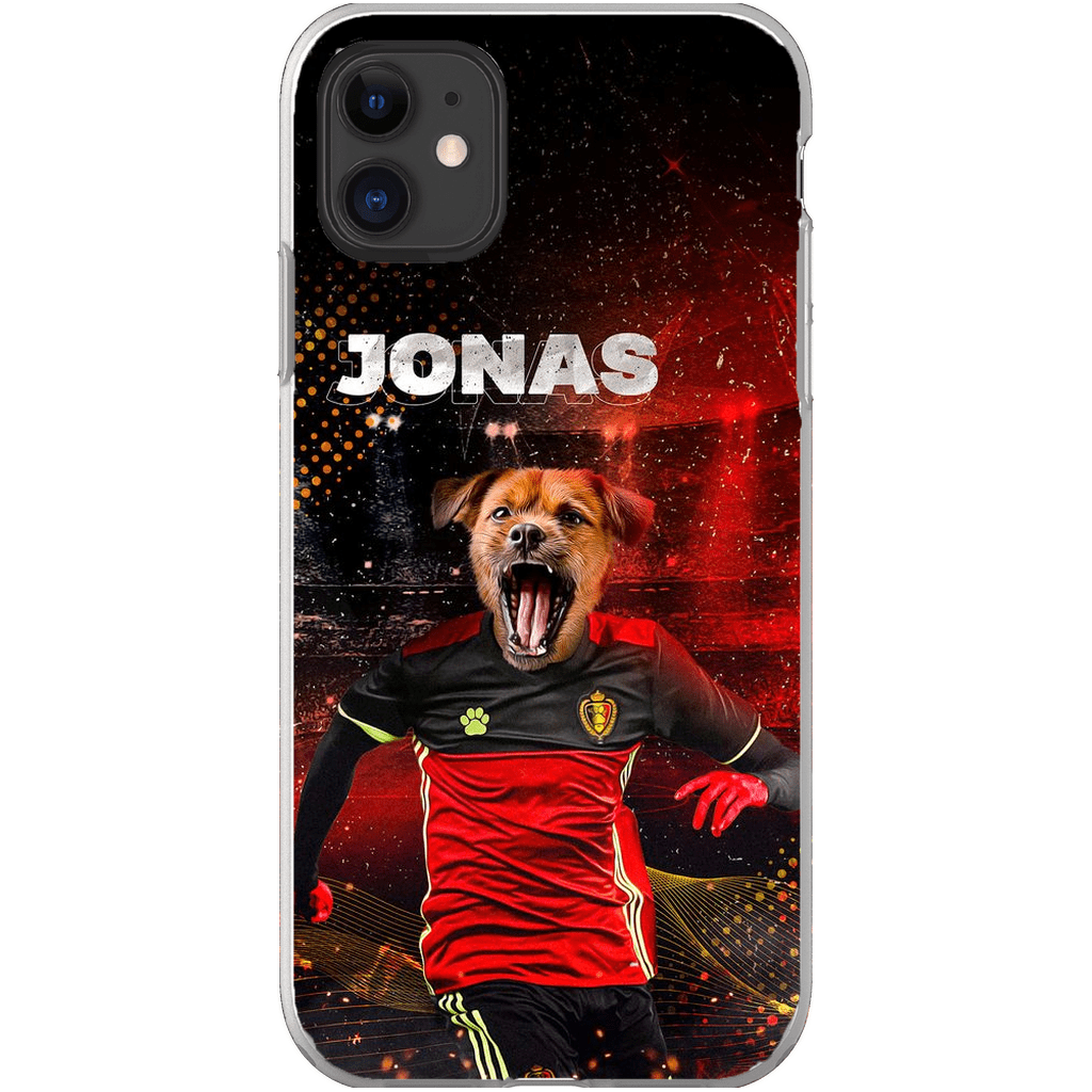 Funda para móvil personalizada &#39;Belgium Doggos Soccer&#39;