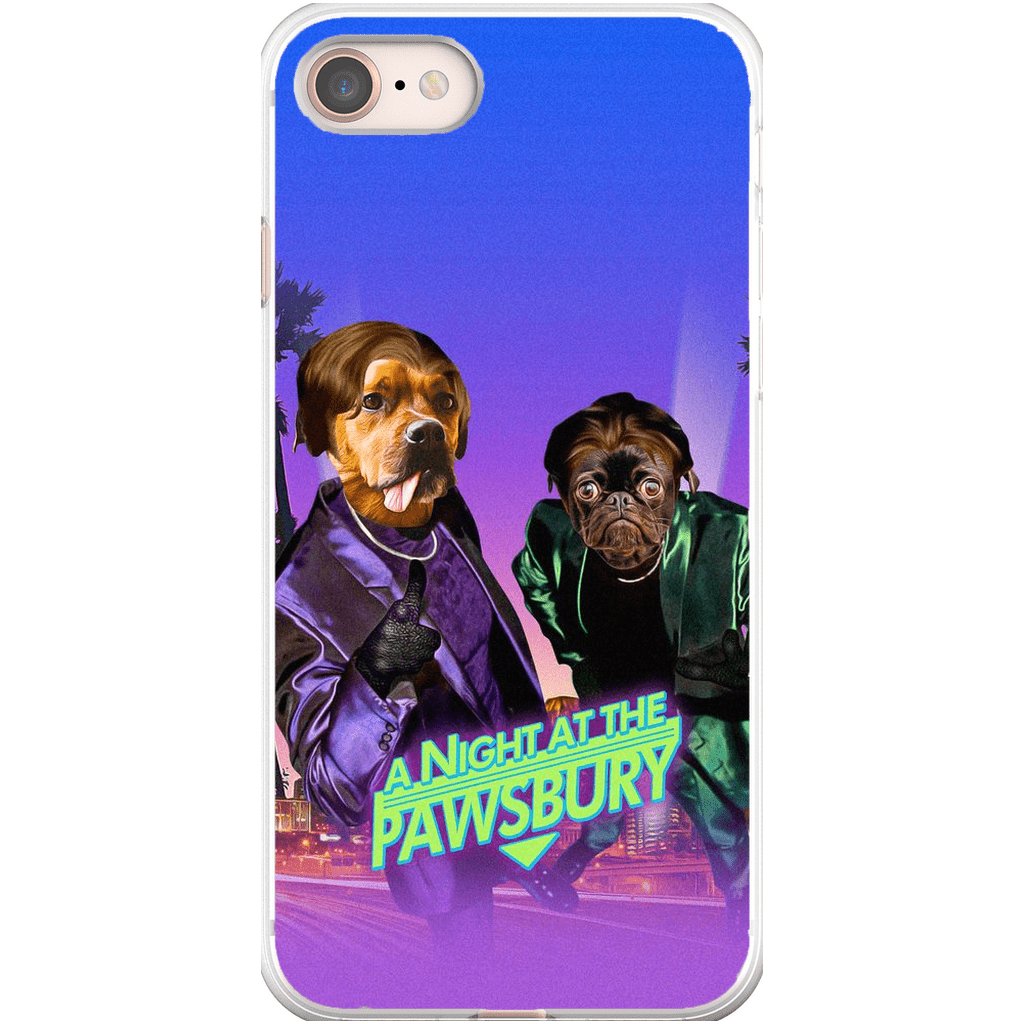 Funda personalizada para teléfono con 2 mascotas &#39;Una noche en Pawsbury&#39;