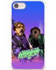 Funda personalizada para teléfono con 2 mascotas 'Una noche en Pawsbury'