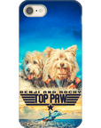 Funda personalizada para teléfono con 2 mascotas 'Top Paw'