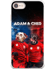 Funda personalizada para teléfono con 2 mascotas 'Czech Doggos'