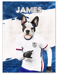 Póster Mascota personalizada 'USA Doggos Soccer'