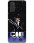 Funda para móvil personalizada 'Gato de negro'