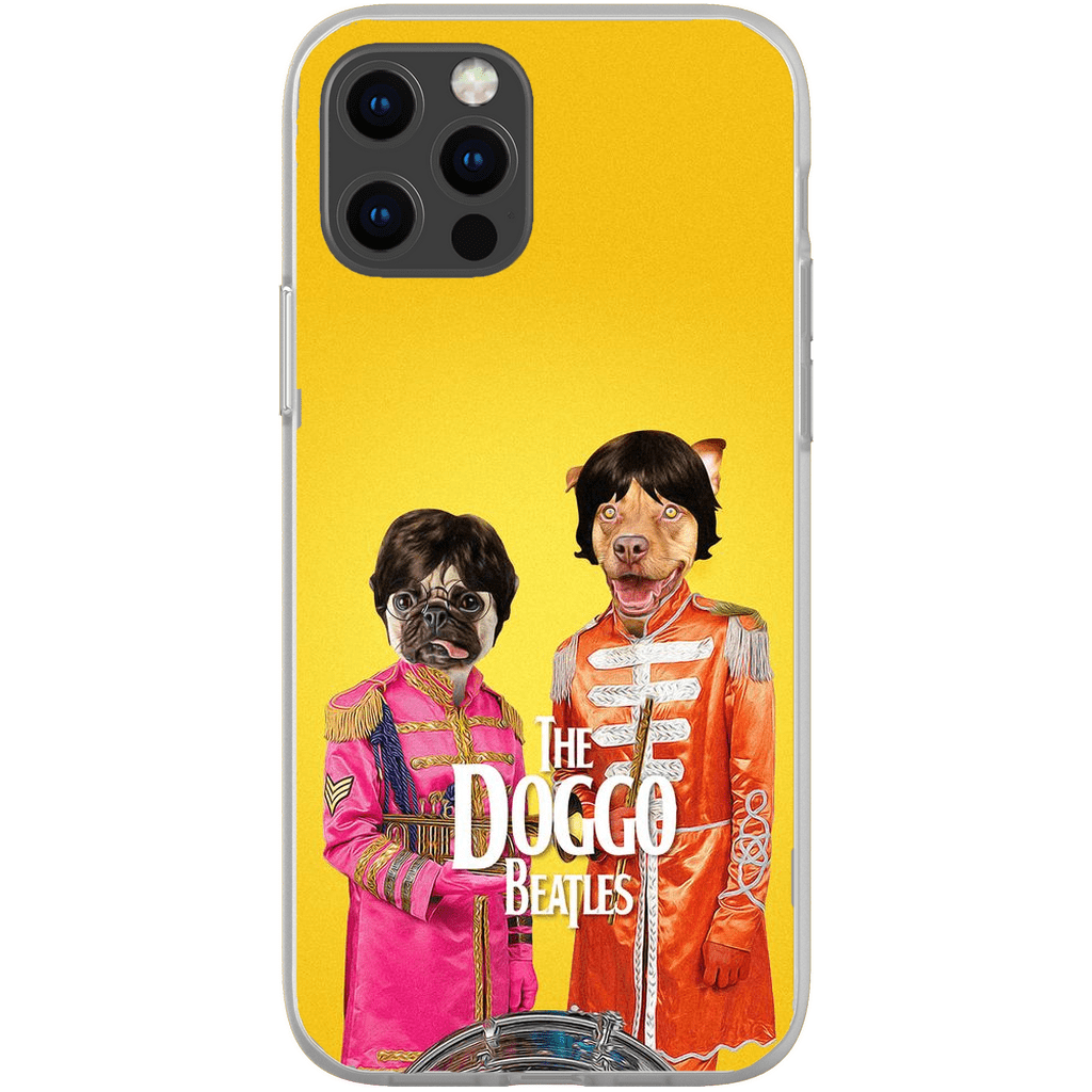 Funda personalizada para teléfono con 2 mascotas &#39;The Doggo Beatles&#39;