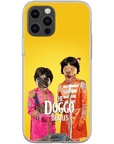 Funda personalizada para teléfono con 2 mascotas 'The Doggo Beatles'