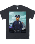 Camiseta personalizada para mascotas 'El oficial de policía'