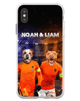 Funda personalizada para teléfono con 2 mascotas 'Holland Doggos'