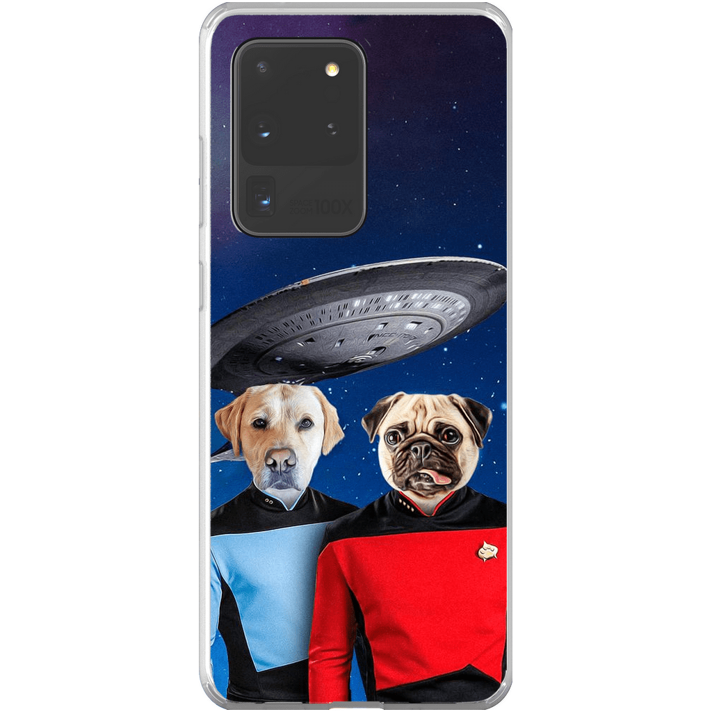 Funda personalizada para teléfono con 2 mascotas &#39;Doggo-Trek&#39;