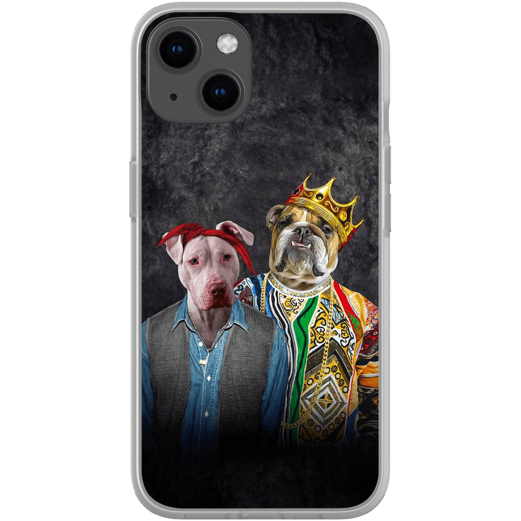 Funda personalizada para teléfono con 2 mascotas &#39;2Paw And Notorious DOG&#39;