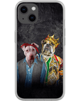 Funda personalizada para teléfono con 2 mascotas '2Paw And Notorious DOG'