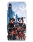 Funda personalizada para teléfono con 2 mascotas 'The Viking Warriors'