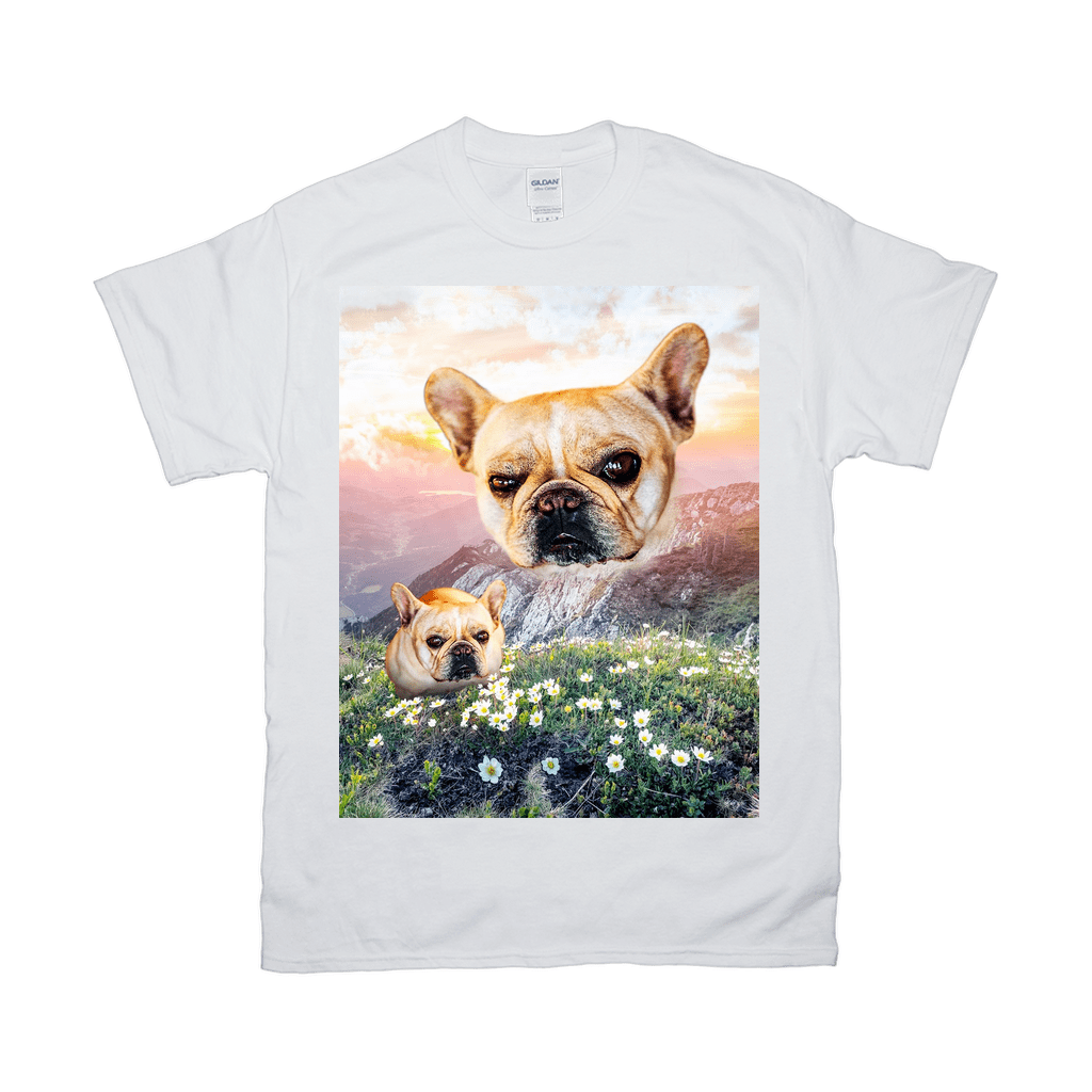 Camiseta personalizada para mascotas &#39;Majestic Mountain Valley&#39; 