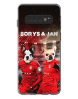 Funda personalizada para teléfono con 2 mascotas 'Poland Doggos'