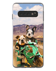 Funda personalizada para teléfono con 2 mascotas 'Kawadawgi Riders'