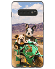 Funda personalizada para teléfono con 2 mascotas 'Kawadawgi Riders'