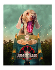 Lienzo personalizado para mascotas 'Jurassic Bark'