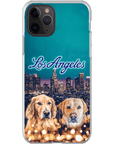 Funda personalizada para teléfono con 2 mascotas 'Doggos of Los Angeles'