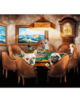 Póster personalizado de 4 mascotas 'The Poker Players'