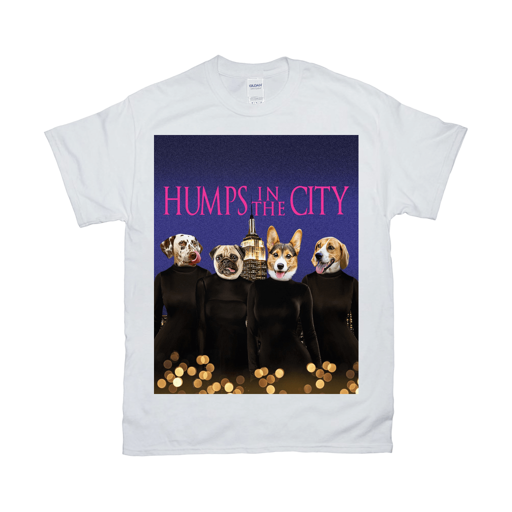 Camiseta personalizada para 4 mascotas &#39;Humps in the City&#39;