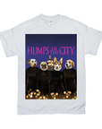 Camiseta personalizada para 4 mascotas 'Humps in the City'