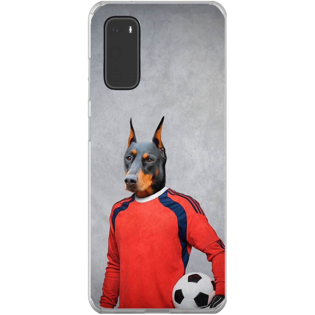 Funda para móvil personalizada &#39;El portero de fútbol&#39;