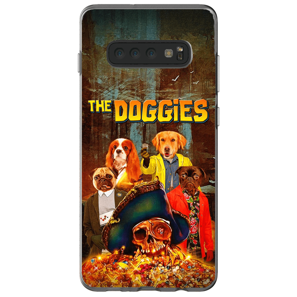 &#39;The Doggies&#39; Funda personalizada para teléfono con 4 mascotas