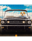 Rompecabezas personalizado para mascotas 'The Classic Woofstang'