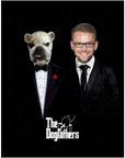 Rompecabezas personalizado de mascota/humano 'The Dogfathers'