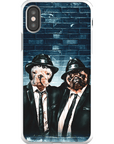 Funda personalizada para teléfono con 2 mascotas 'The Blues Doggos'