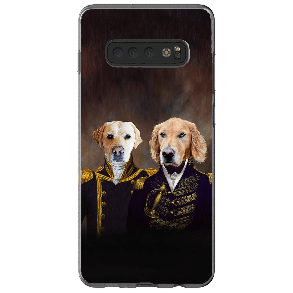 Funda personalizada para teléfono con 2 mascotas &#39;El Almirante y el Capitán&#39;