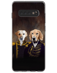 Funda personalizada para teléfono con 2 mascotas 'El Almirante y el Capitán'