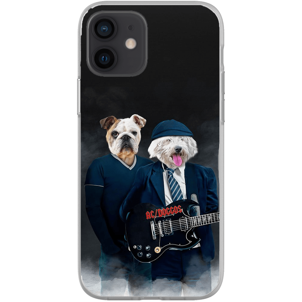 Funda personalizada para teléfono con 2 mascotas &#39;AC/Doggos&#39;