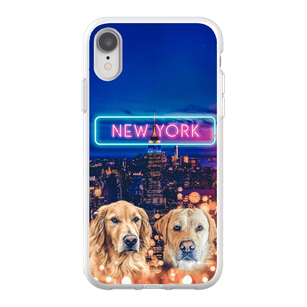 Funda personalizada para teléfono con 2 mascotas &#39;Doggos of New York&#39;