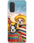 '2 Amigos' Funda personalizada para teléfono con 2 mascotas