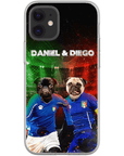 'Italy Doggos' Funda personalizada para teléfono con 2 mascotas