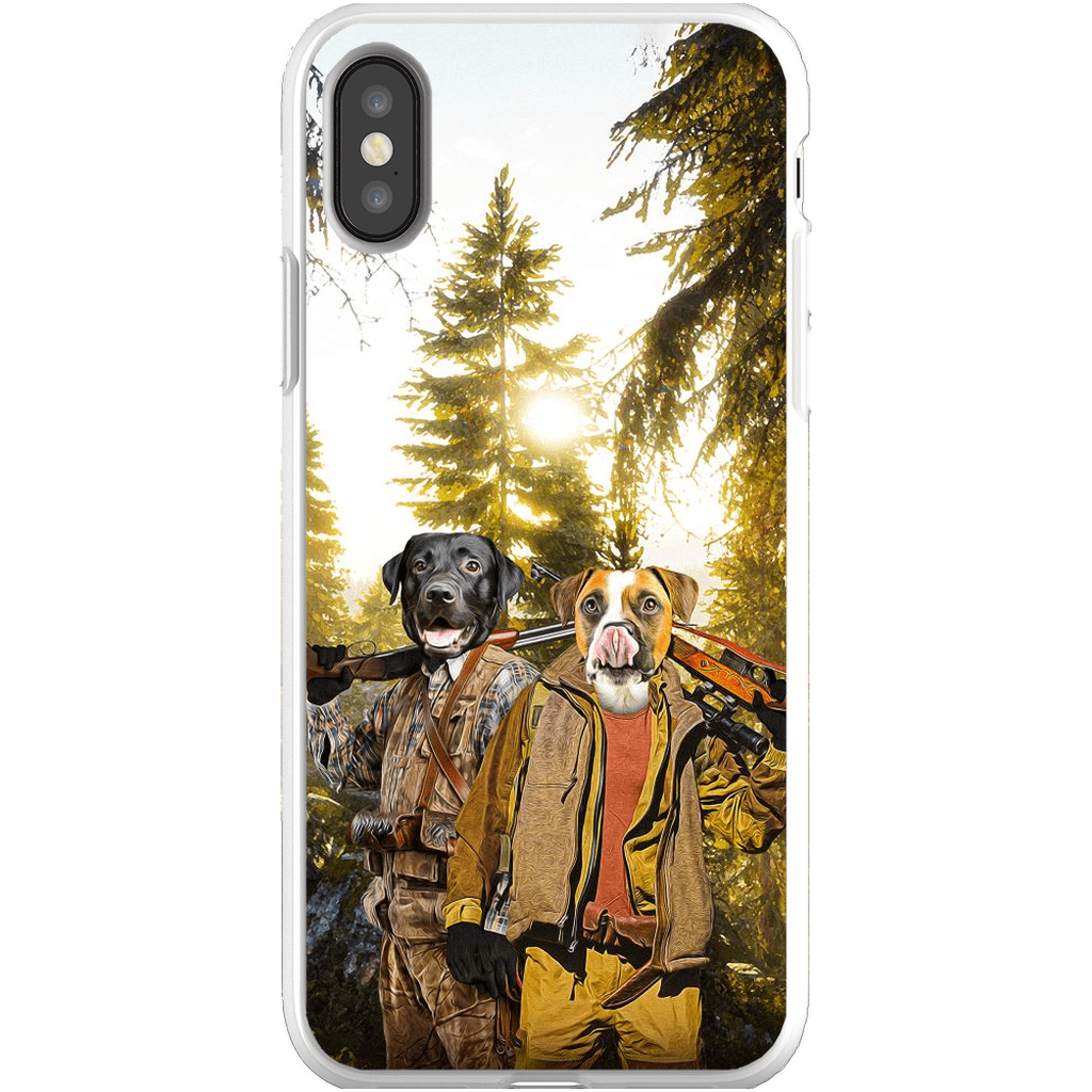 Funda personalizada para teléfono con 2 mascotas &#39;The Hunters&#39;