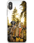 Funda personalizada para teléfono con 2 mascotas 'The Hunters'