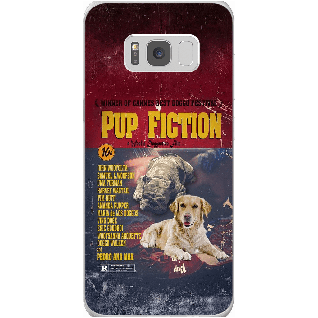 Funda personalizada para teléfono con 2 mascotas &#39;Pup Fiction&#39;