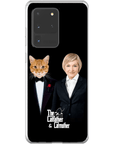 Funda para teléfono personalizada 'El padre gato y la madre gato'