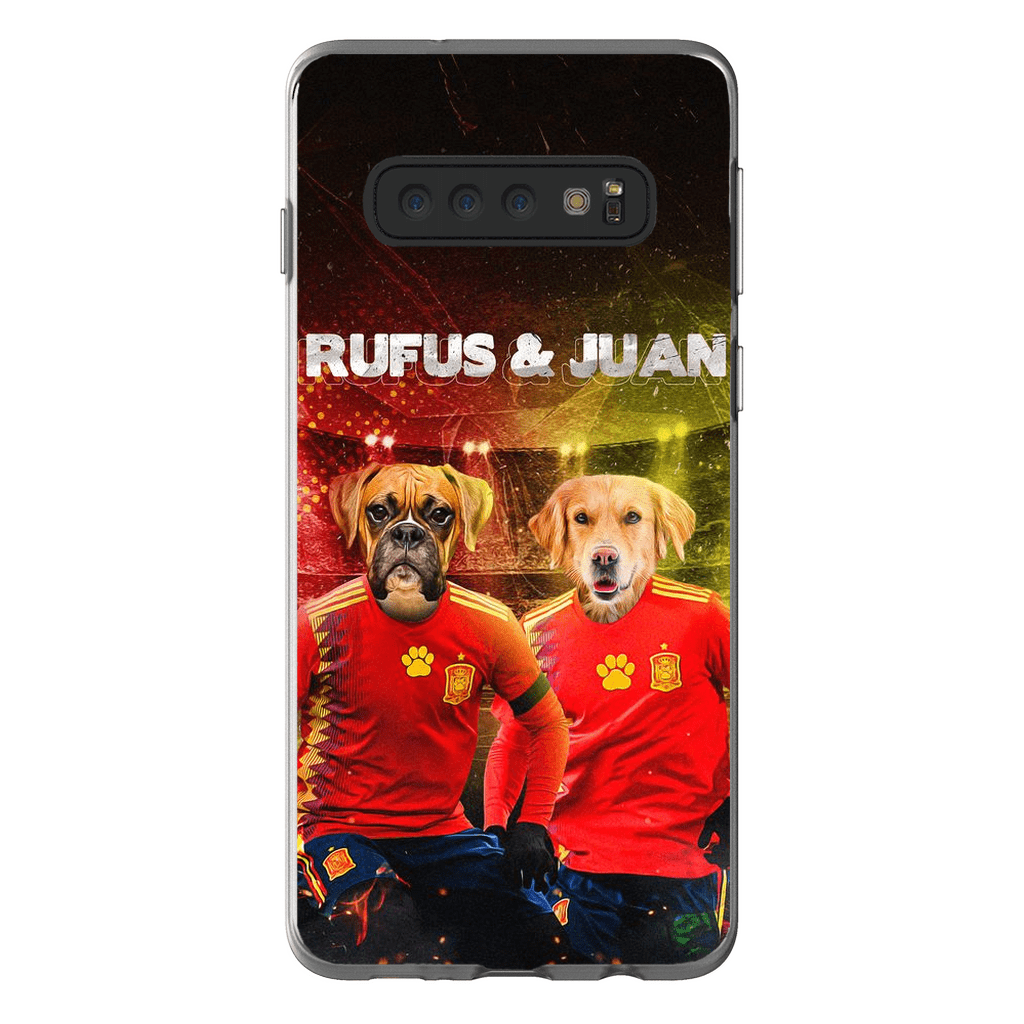 &#39;Spain Doggos&#39; Funda personalizada para teléfono con 2 mascotas