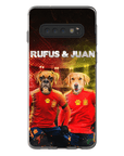 'Spain Doggos' Funda personalizada para teléfono con 2 mascotas