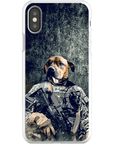 Funda para teléfono personalizada 'El veterano del ejército'