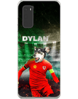 Funda para teléfono personalizada 'Wales Doggos Soccer'