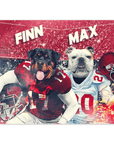 Póster Personalizado para 2 mascotas 'Alabama Doggos'