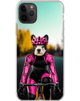 Funda para móvil personalizada 'La ciclista femenina'