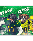 Póster Personalizado para 2 mascotas 'Oregon Doggos'