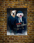 Póster personalizado para 2 mascotas 'AC/Doggos'